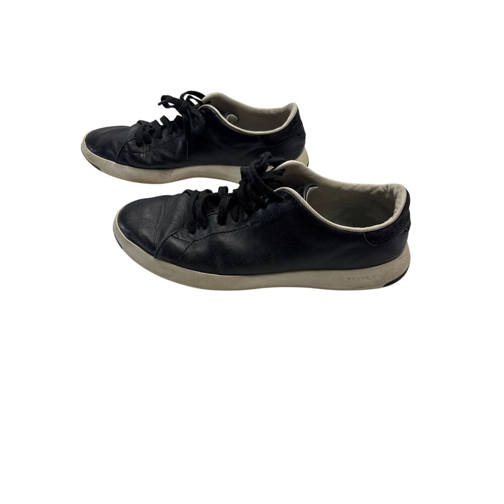 Cole Haan Men’s 8.5 M Black Leather Lace Up Casual Sneakers Comfort Shoes